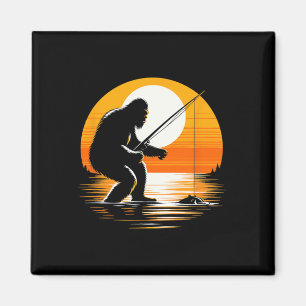 Retro-Bigfoot-Silhouette Sasquatch Versteckspiel F Magnet