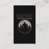 Retro Bigfoot Squatch Yeti Glaube Joke Visitenkarte (Vorderseite)