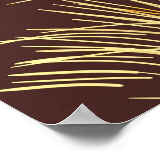 Retro Bigfoot Vintag Sasquatch Mountains Poster (Ecke)