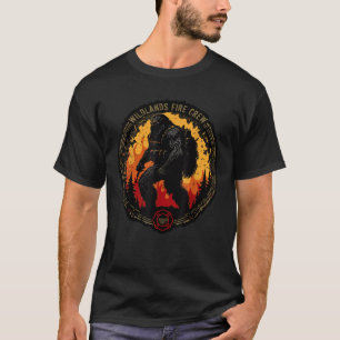 Retro Bigfoot Wildland Feuerwehrmann Sasquatch T-Shirt