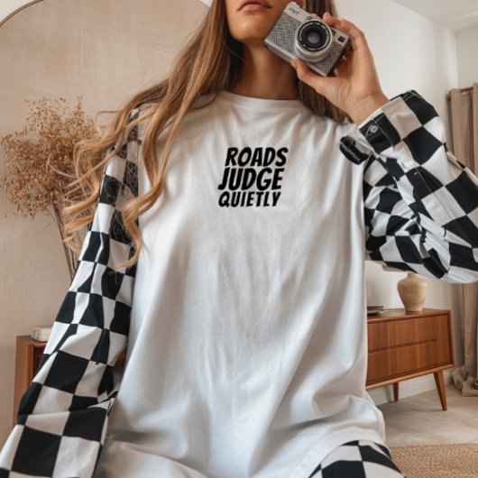 Retro bike Girl Irony black Tri-Blend Shirt