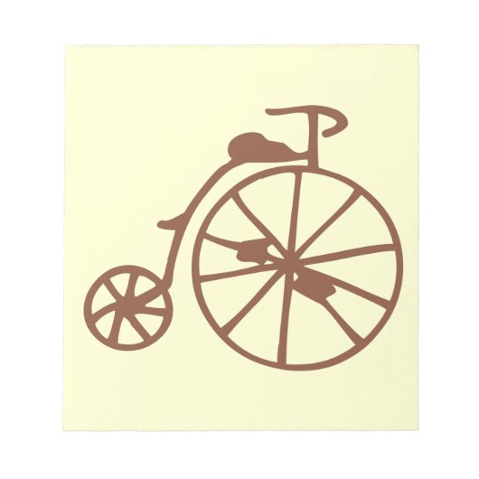 Retro Bike Notizblock (Vorderseite)