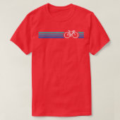 Retro Bike Style Blau T-Shirt (Design vorne)