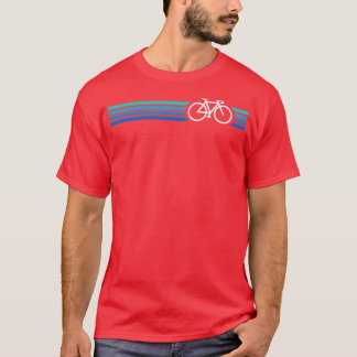 Retro Bike Style Blau T-Shirt