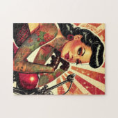 Retro-Biker-Button Puzzle (Horizontal)