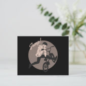 Retro Biker Design - Sprung Postkarte (Stehend Vorderseite)