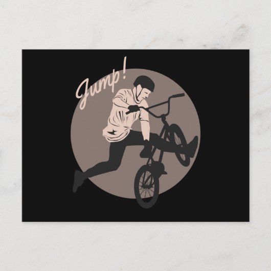 Retro Biker Design - Sprung Postkarte (Vorderseite)