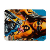 Retro Biker Girls Magnet (Horizontal)