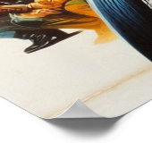 Retro Biker Girls Poster (Ecke)