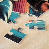 Retro Biker Girls Puzzle (Seite)