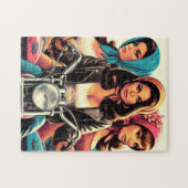 Retro Biker Girls Puzzle (Horizontal)