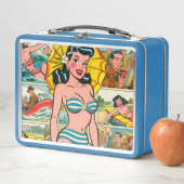 Retro Bikini Girl Summer Comic Metall Brotdose (Beispiel)