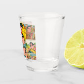 Retro Bikini Girl Summer Comic Schnapsglas (Rechts)