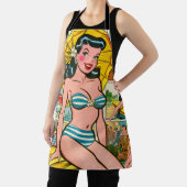 Retro-Bikinimädchen-Sommer-Comics Schürze (InSitu)