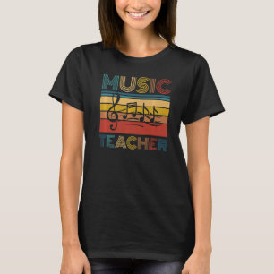 Retro-Bildungsnotizen Erzieher Schule Vintage-Musi T-Shirt