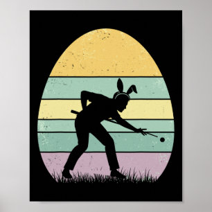 Retro Billard Ostereier Osterfeiertag Billiard Fra Poster