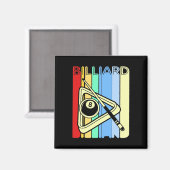Retro Billiard Magnet (Vorderseite/Rückseite)