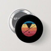 Retro Billiards Cue Stick Pool Table Snooker Pyram Button (Vorne & Hinten)