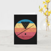 Retro Billiards Cue Stick Pool Table Snooker Pyram Karte (Gelbe Blume)