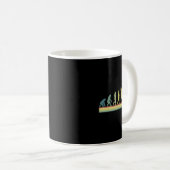 Retro Billiards Evolution Lover Gift Pool Sn Kaffeetasse (VorderseiteRechts)