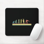 Retro Billiards Evolution Lover Gift Pool Sn Mousepad (Mit Mouse)