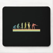 Retro Billiards Evolution Lover Gift Pool Sn Mousepad (Vorne)