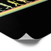 Retro Billiards Evolution Lover Gift Pool Sn Poster (Ecke)