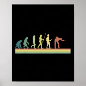 Retro Billiards Evolution Lover Gift Pool Sn Poster (Vorne)