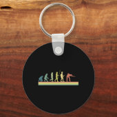 Retro Billiards Evolution Lover Gift Pool Sn Schlüsselanhänger (Vorderseite)