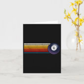 Retro Billiards Ll Eight Pool Table Snooker Pyrami Karte (Gelbe Blume)