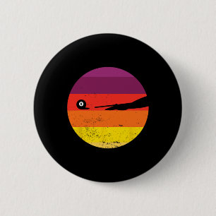 Retro Billiards Silhouette Billardtisch Snooker Py Button