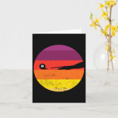 Retro Billiards Silhouette Billardtisch Snooker Py Karte (Gelbe Blume)