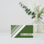 Retro-BILLIARDS Visitenkarte (Stehend Vorderseite)