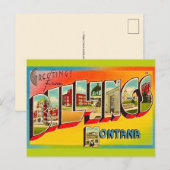 Retro Billings MT Grußkarte Postkarte (Vorne/Hinten)