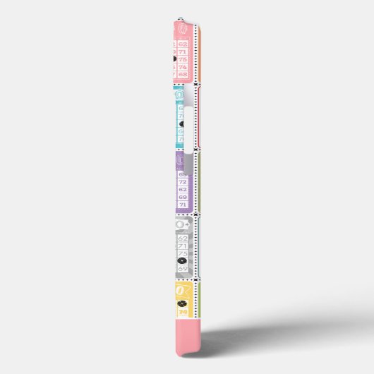 Retro Bingo Case-Mate iPhone Hülle (Rückseite / Links)