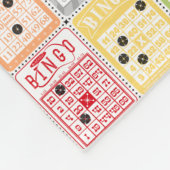Retro Bingo Fleecedecke (Ecke)