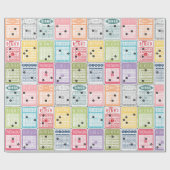 Retro Bingo Geschenkpapier (Flach)