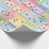 Retro Bingo Geschenkpapier (Ecke)