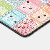 Retro Bingo Schreibtischunterlage (Ecke)