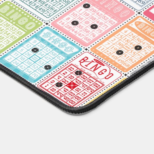 Retro Bingo Schreibtischunterlage (Ecke)