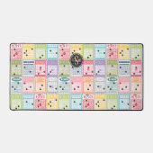 Retro Bingo Schreibtischunterlage (Vorderseite)