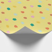 Retro Bio Polka Dot Inspiriert von Palm Springs Geschenkpapier (Ecke)