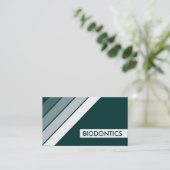 Retro BIODONTICS Visitenkarte (Stehend Vorderseite)