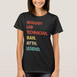 Retro Biology Labrador Technician Man Mythen Legen T-Shirt
