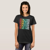 Retro Bionic Knee Operation Replacement Survivors T-Shirt (Vorne ganz)