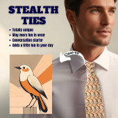 Retro Bird Stealth Neck Tie Krawatte