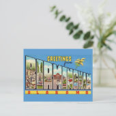 Retro Birmingham AL Gruß Postkarte (Stehend Vorderseite)