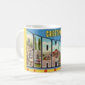 Retro Birmingham AL Gruß Tasse (Vorderseite Links)