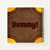 Retro-Birne persönliches Kochbuch Rezept Notebook Notizblock (Rückseite)