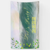 Retro Birthday Beach Picnic Party Banner (Vertikal)